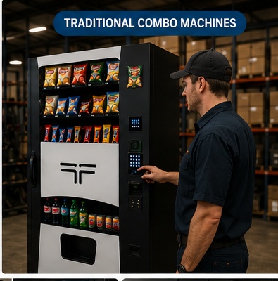 Traditional combo vending machine